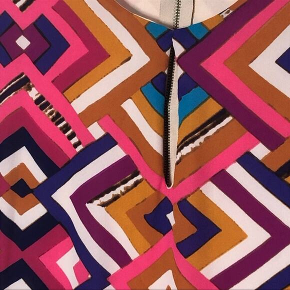 Anthropologie Everly Psychedelic 70s Shift Dress Size Small - Picture 9 of 14